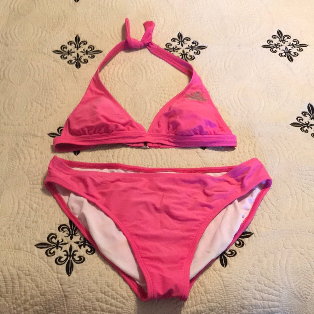 Isaac Mizrahi Pink Bikini Top & Bottom
